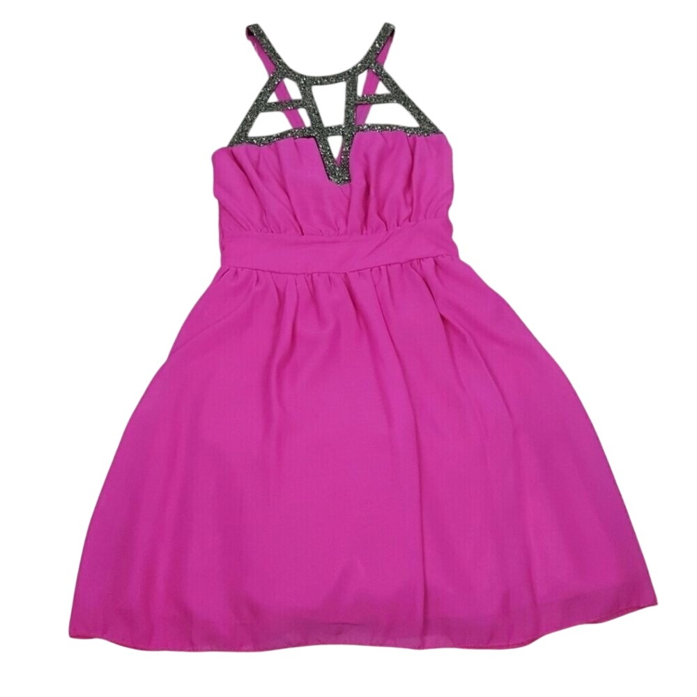 Klaxons Women's Dress Size Medium Color Pink Size Small